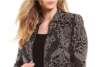 Alex Evenings Women's Column Gown & Jacket Brown Size 14