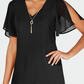 Thalia Sodi Women's Necklace Shift Dress Black Size Medium