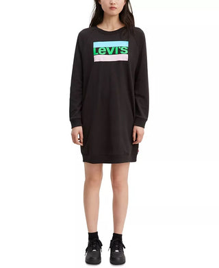 Levi's Women's Crew Sweatshirt Dress Black Size X-Large