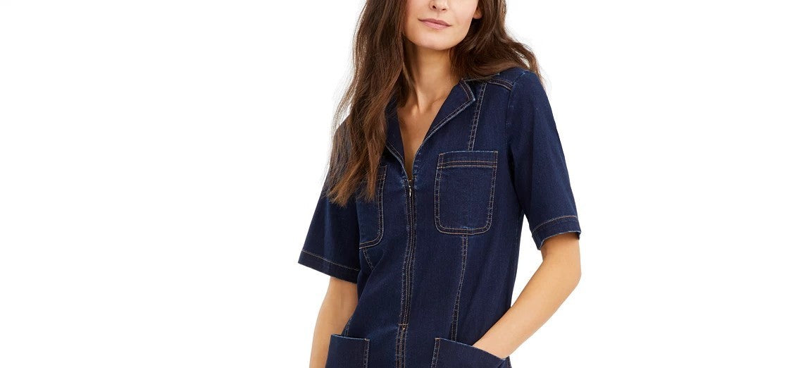 Nanette Lepore Women's Denim Shirtdress Dark