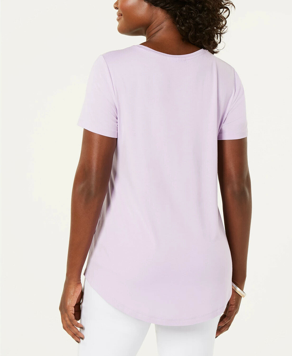 JM Collection Women's Scoop-Neck Top Purple Size Extra Large