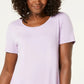 JM Collection Women's Scoop-Neck Top Purple Size Extra Large