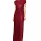 SL Women's Fashions Sequined Lace Gown Red Size 10