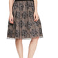 SL Fashions Women's Embellished Floral Print A Line Dress Charcoal Size 14