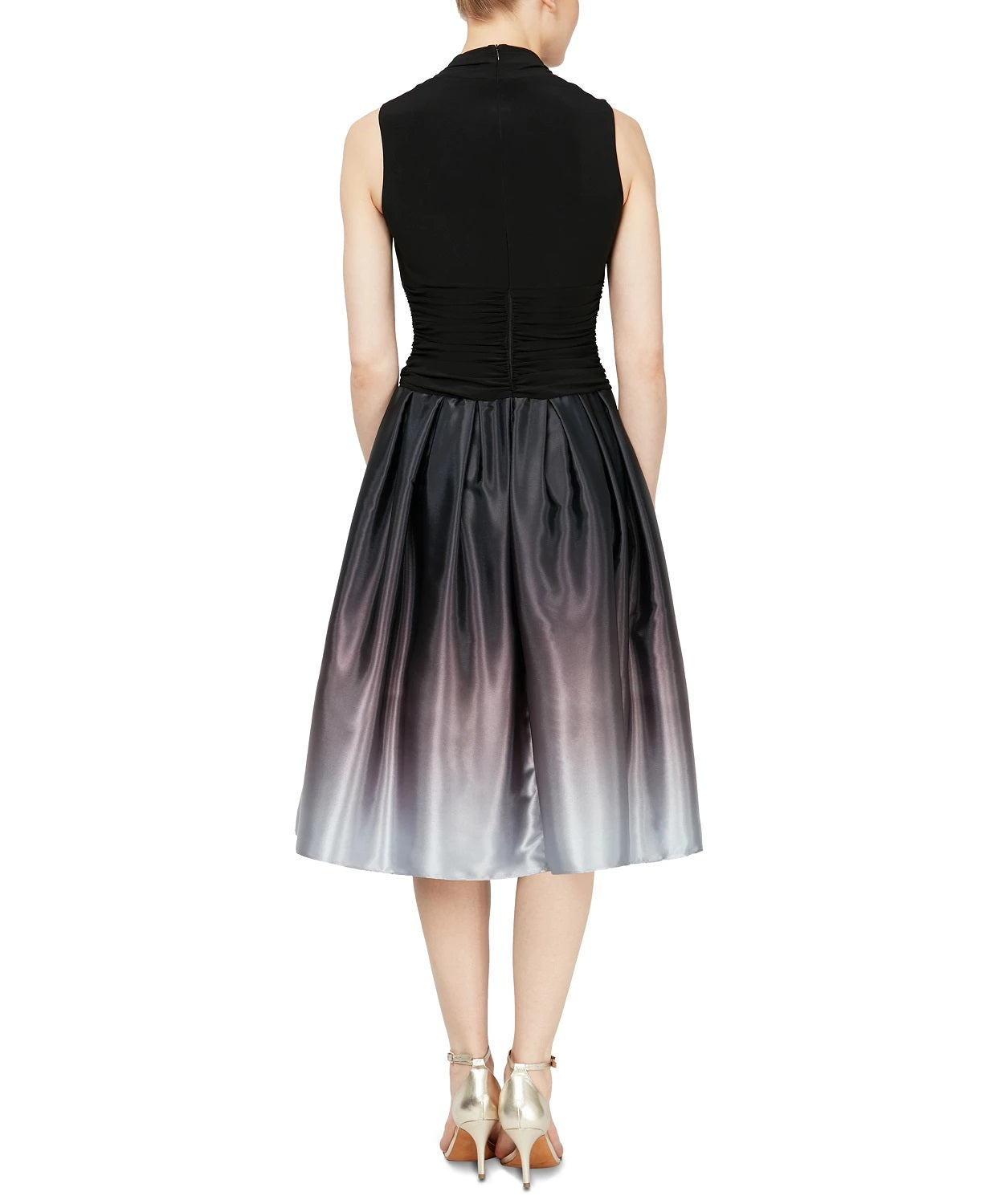 SL Fashions Women's Ombre Party Dress Black Size 14