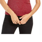 Planet Gold Juniors' Lurex Mock Neck Top Red Size Extra Large