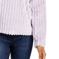Planet Gold Juniors' Cozy Mock-Neck Ribbed Top Purple Size X-Large