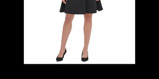 Tommy Hilfiger Women's Lace Sleeve Fit & Flare Dress Black Size 6
