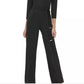 Tommy Hilfiger Women's Grommet Neck Jumpsuit Black Size 8