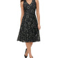 Tommy Hilfiger Women's Floral Lace Fit & Flare Dress Gray Size 6