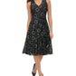 Tommy Hilfiger Women's Floral Lace Fit & Flare Dress Grey Size 4
