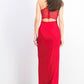 Emerald Sundae Juniors' Lace Back Dress Red Size Small