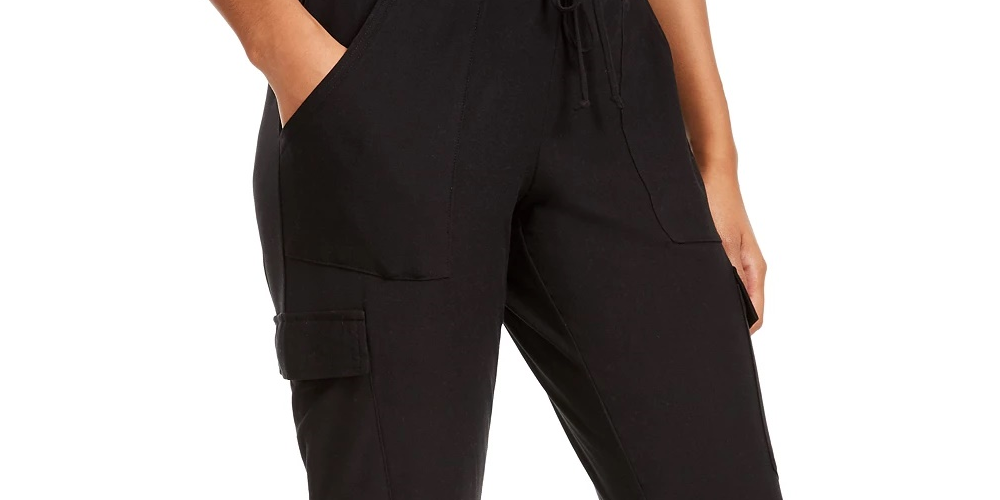 Planet Gold Junior's Velour Jogger Pants Black Size Small