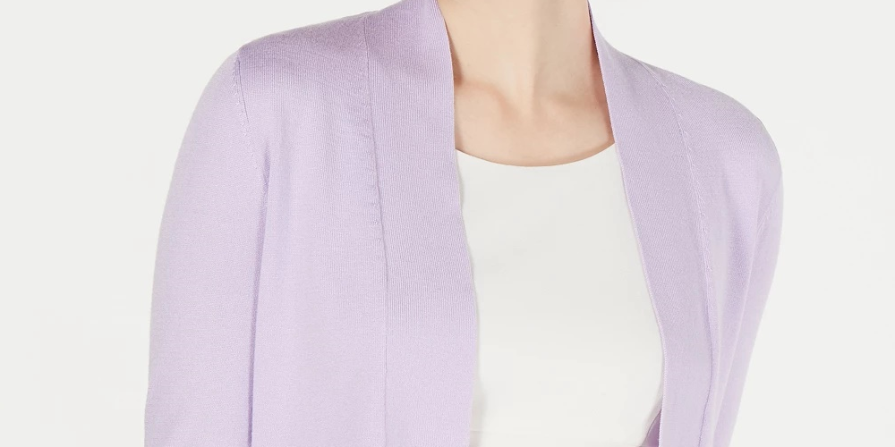 Calvin Klein Women's Shrug Cardigan Blue Size Medium