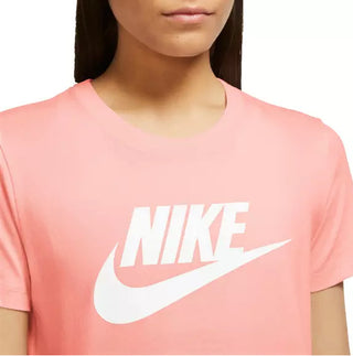 Nike Women's Sportswear Cotton Logo T-Shirt Pink Size 1X