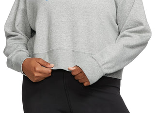 Nike Women's Plus Size Sportswear Fleece Crewneck Sweatshirt Gray Size 2X