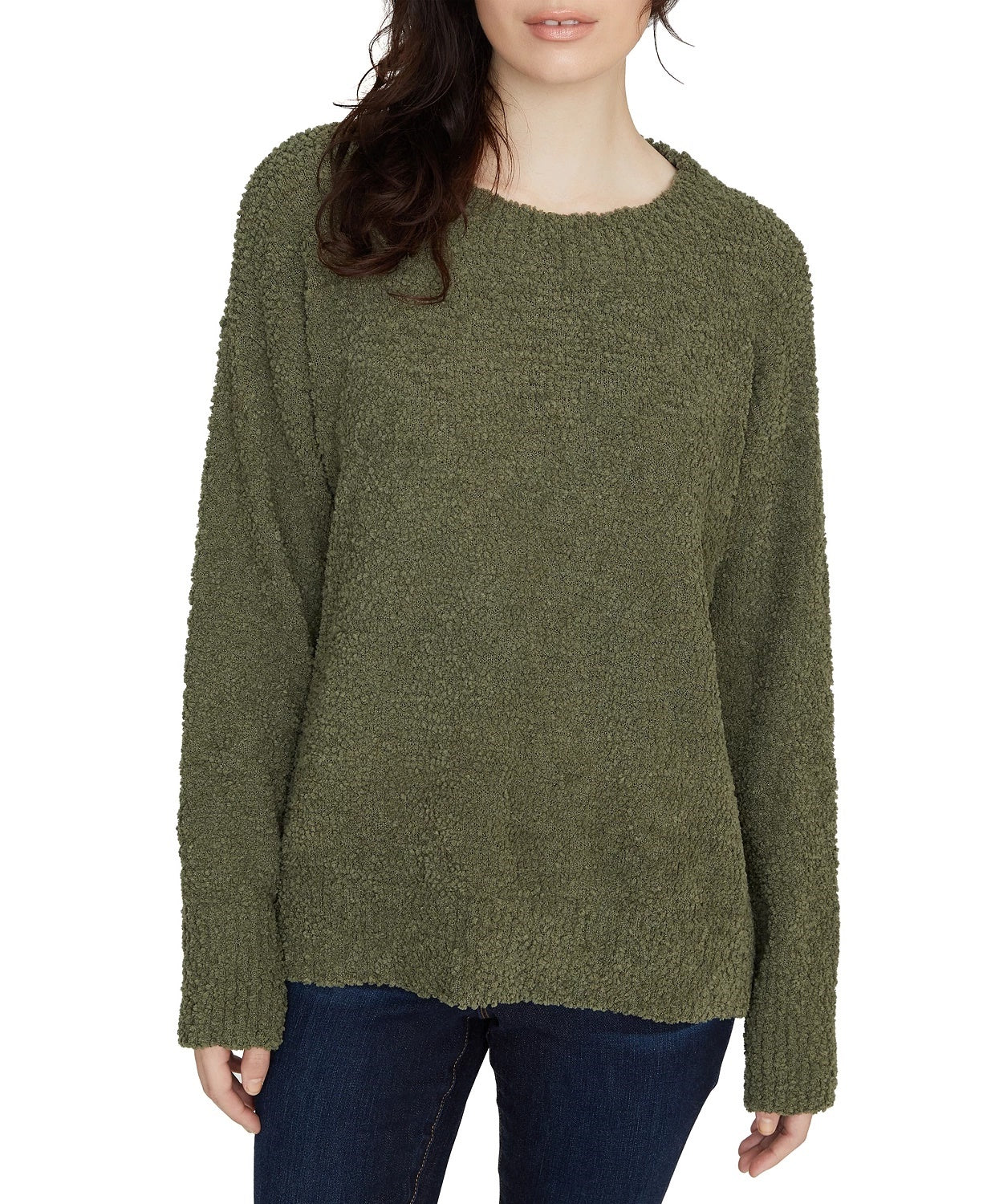 Sanctuary Women's Teddy Sweater Dark Green Size Large