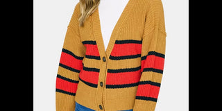 Sanctuary Women's Fall For It Shaker Stitch Cardigan Size Red Size Medium