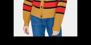 Sanctuary Women's Fall For It Shaker Stitch Cardigan Size Red Size Medium