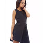 AX Paris Women's Scuba Pleated Dress Black Size 4