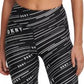 DKNY Women's Printed High Waist Leggings Black Size Small
