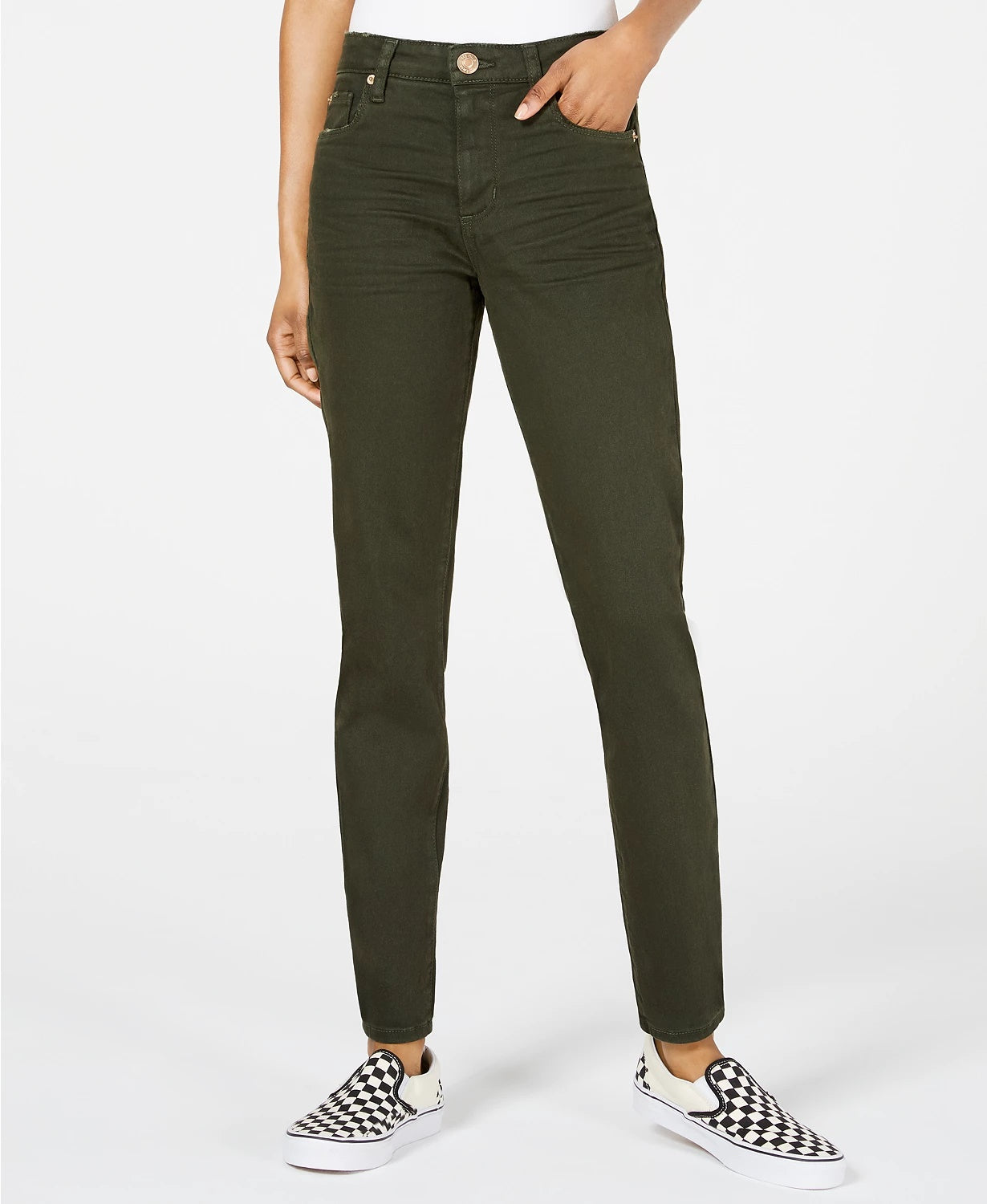 STS Blue Women's Ellie High Waist Skinny Jeans Medium Green Size 24