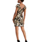 Guess Women's Velvet Sequin Dress Gold Size 4