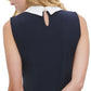 Tommy Hilfiger Women's Layered Look Sleeveless Top Dark Blue Size Large