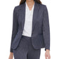 Tommy Hilfiger Women's Pinstripe Peak-Lapel Blazer Navy Size 8