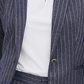 Tommy Hilfiger Women's Pinstripe Peak-Lapel Blazer Navy Size 8
