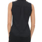 Tommy Hilfiger Women's Dot-Print Ruffled Top Black Size Small