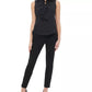 Tommy Hilfiger Women's Dot-Print Ruffled Top Black Size Small