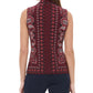 Tommy Hilfiger Women's Paisley Button Up Collared Blouse Red Size X-Large