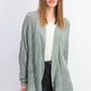 Hippie Rose Juniors' Textured Dolman-Sleeve Cardigan Med Green Size Small