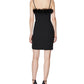 Laundry By Shelli Women's Segal Faux Feather Trim Sheath Dress Black Size 10