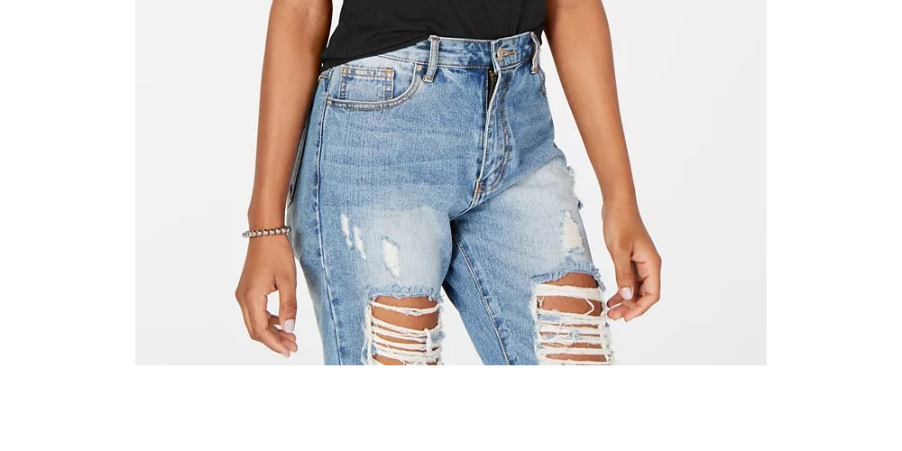 Hippie Rose Juniors' Rib-Knit Mock Turtleneck Top Black Size Medium