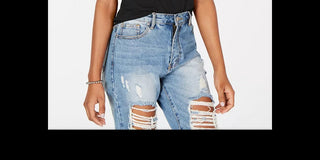 Hippie Rose Juniors' Rib-Knit Mock Turtleneck Top Black Size Medium