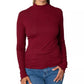 Rebellious One Juniors' Mock-Neck Top Bright Red Size X-Large