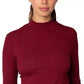 Rebellious One Juniors' Mock-Neck Top Bright Red Size X-Large