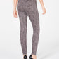 Rewash Junior's Stevie Ripped Printed Skinny Jeans Gray Size 15
