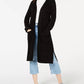 Hooked Up By Iot Juniors' Textured Duster Cardigan Black Size Small