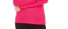 Tommy Hilfiger Women's Ivy Cotton Cable Sweater Pink Size Large