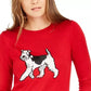 Tommy Hilfiger Women's Holiday Terrier Sweater Medium Red Size Extra Small