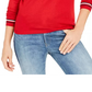 Tommy Hilfiger Women's Holiday Terrier Sweater Medium Red Size Extra Small