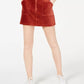 Rewash Women's Corduroy Mini Skirt Orange Size Large