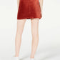 Rewash Women's Corduroy Mini Skirt Orange Size Large