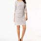 Jessica Howard Women's Petite Lace Shift Dress Charcoal Size 1