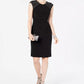 Jessica Howard Women's Embellished Sheath Dress Black Size 10