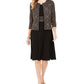 Jessica Howard Women's Printed Jacket & Dress Set Black Size 1