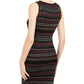 Planet Gold Juniors' Metallic-Stripe Sweater Dress Black Size XX Small